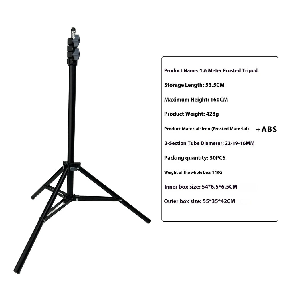 Tripod light stand photography kit with mobile phone holder in colour box packaging