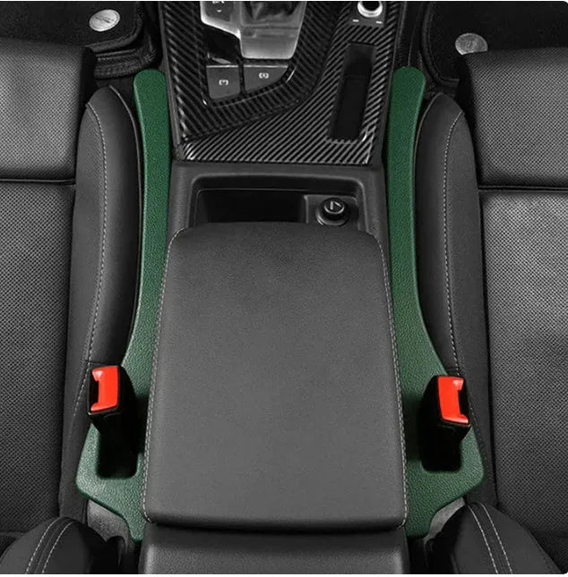 Polyurethane car seat gap strips in five colour options preventing items falling between seats