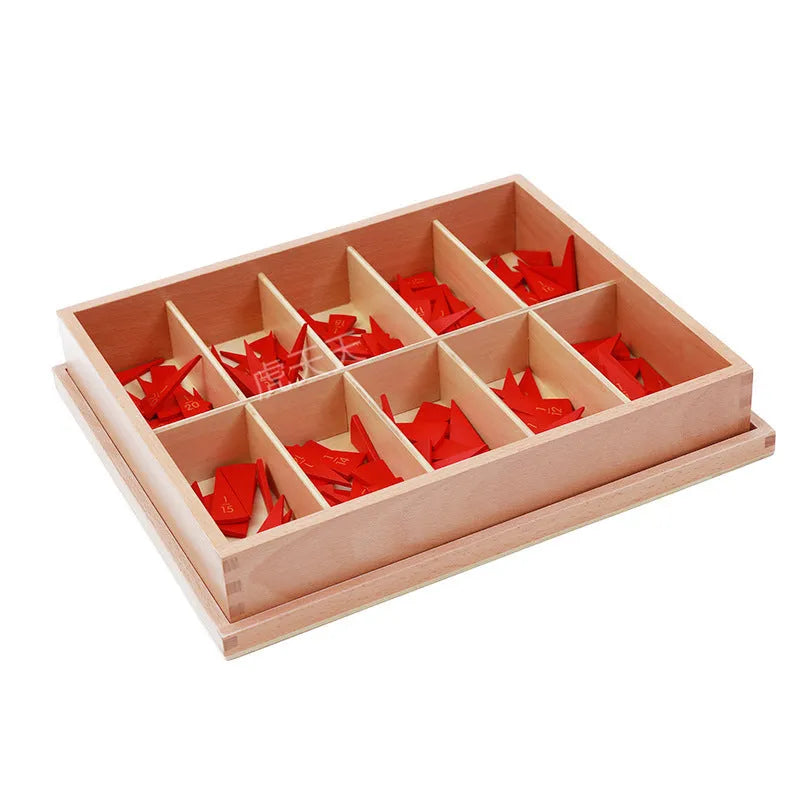 Wooden Montessori maths teaching aid for 1-10 and 11-20 decomposition and angle measurement
