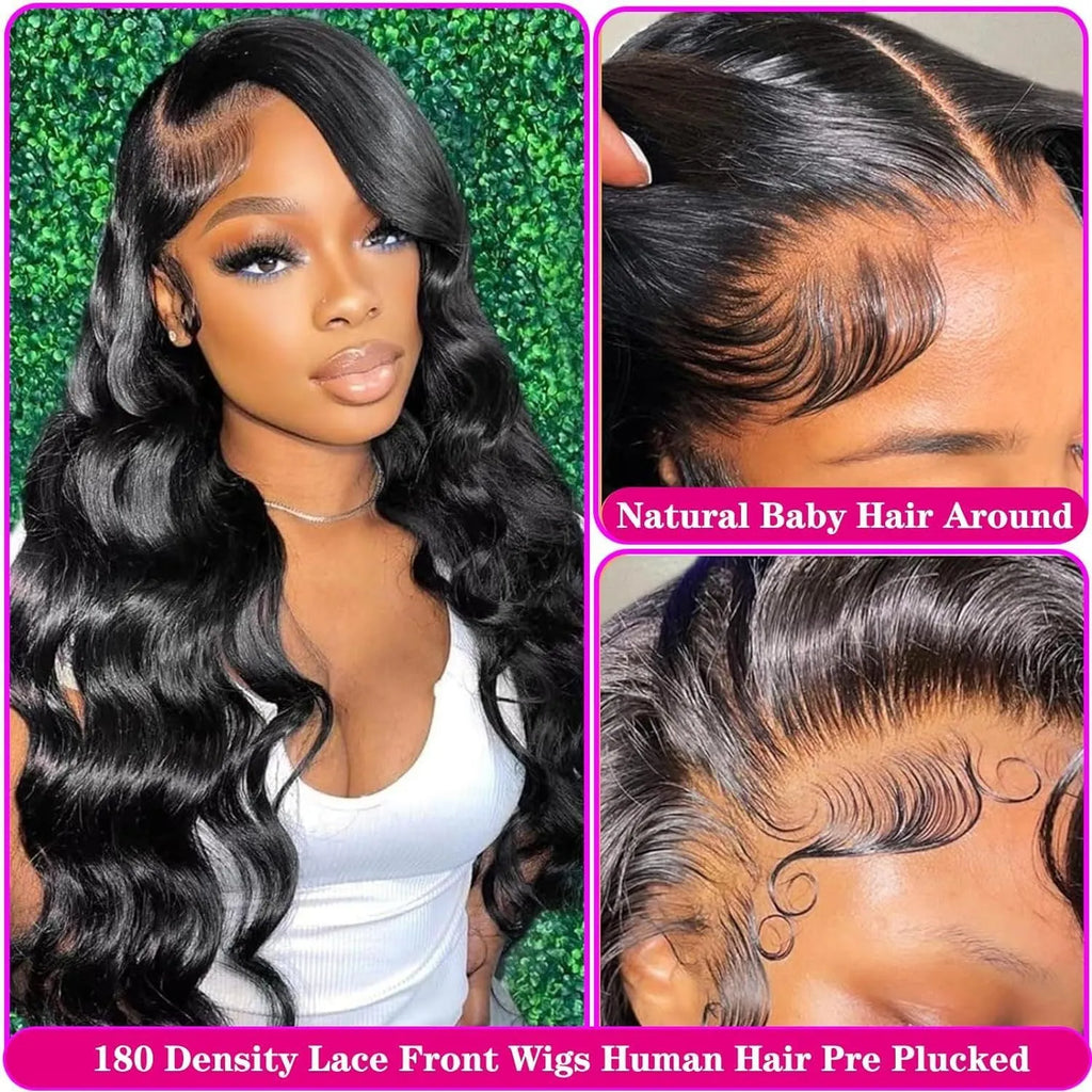 Black full-head wig with medium-length curly wave hairstyle, shown on a mannequin.