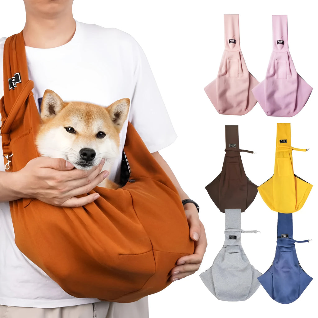 Large foldable cat backpack carrier with breathable mesh panels shown in a colour option.
