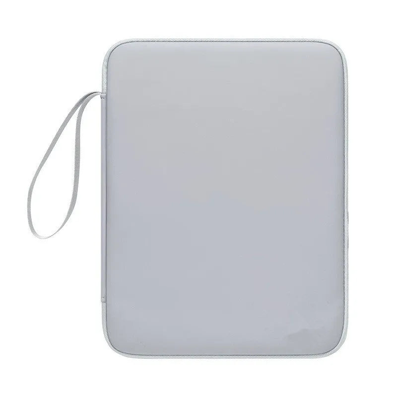 Imitation leather protective case for a 10.9-inch or 12.9-inch tablet in light grey, black, pink, or sky blue.