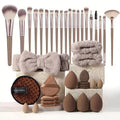 Hydrophilic non-latex beauty tools set with multiple piece counts and colour options
