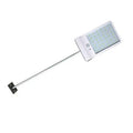 Black and white waterproof solar garden light with LED illumination for outdoor use