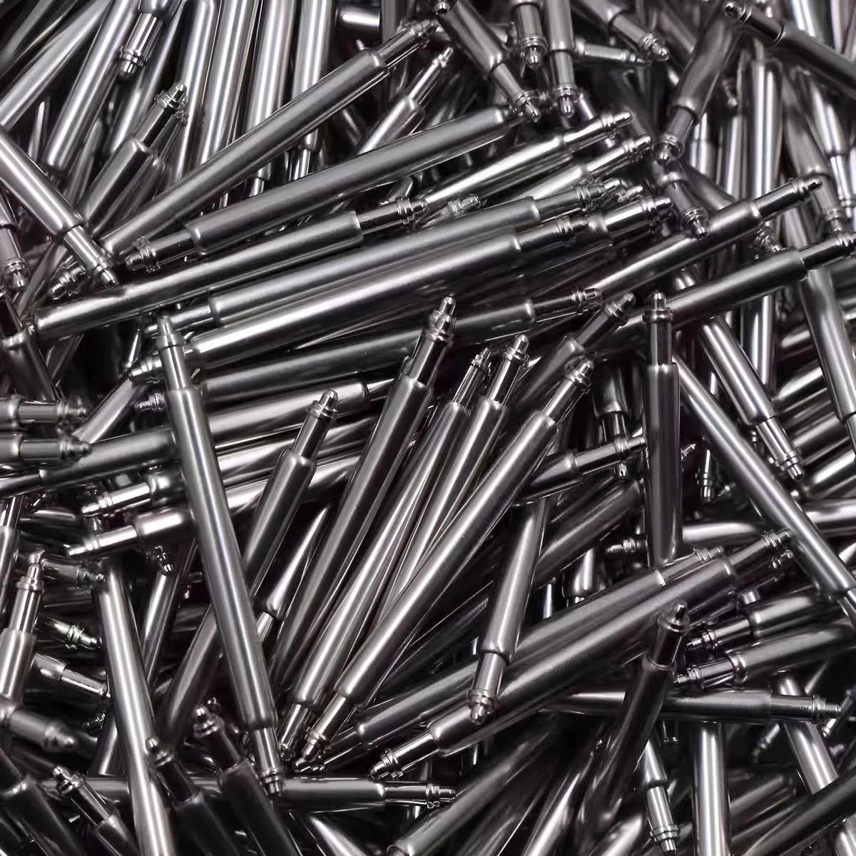 Watch bolt auricular needle spring shaft replacement parts in six sizes from 21mm to 26mm