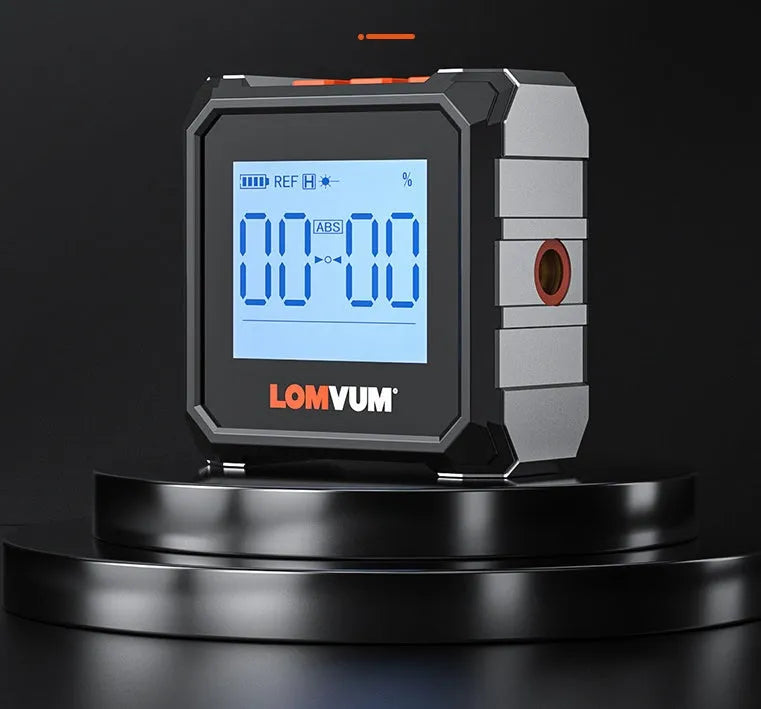 Digital inclinometer measurement tool with backlight display and alloy casing for construction work