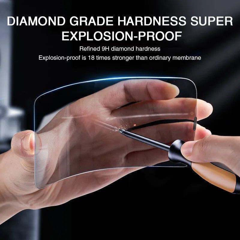 Tempered glass screen protector with anti-peeping technology for iPhone full screen protection