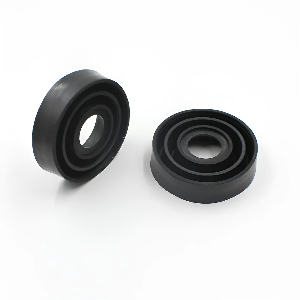 Silicone car headlight dust cover showing both closed type A and open type B designs for vehicle bulb protection