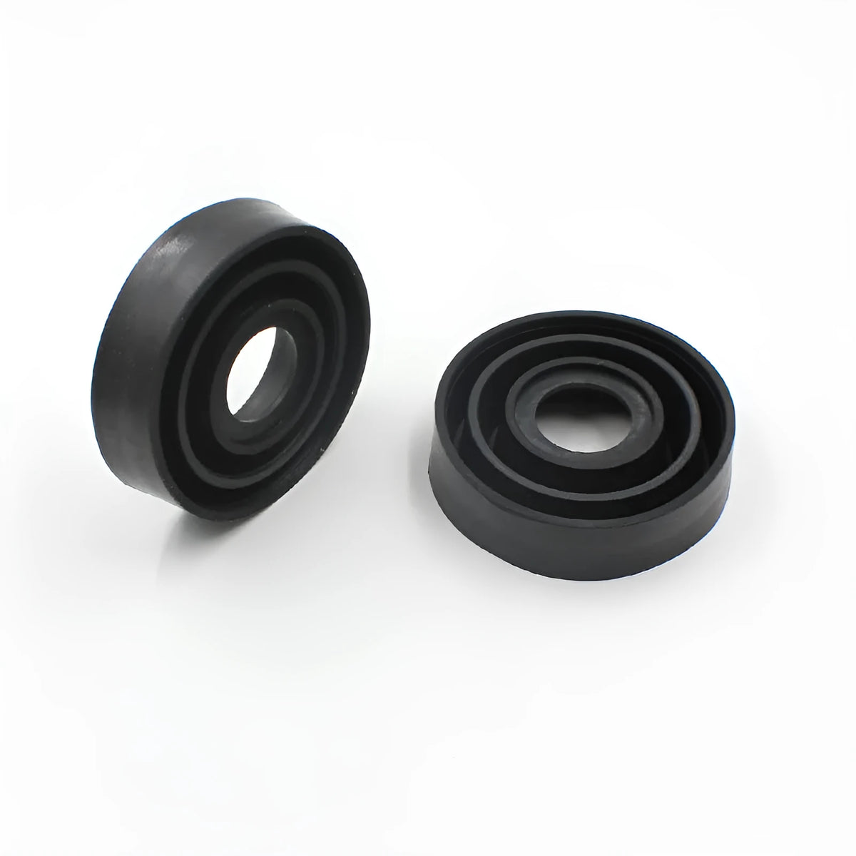 Silicone car headlight dust cover showing both closed type A and open type B designs for vehicle bulb protection