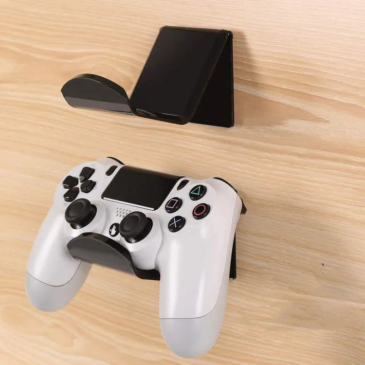 Universal plastic game controller wall mounting bracket in black, white or transparent colour options