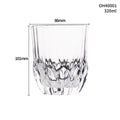 Thick bottom crystal whiskey shot glass in a selected colour with 350ml capacity.