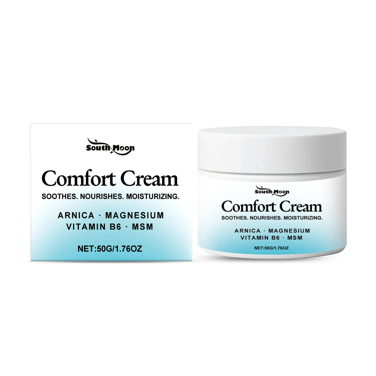 50g moisturising cream jar with shanjinchehua extract and pyridoxine for body skin care