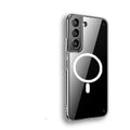 Transparent MagSafe magnetic phone case for Samsung Galaxy S21 S22 S23 smartphones