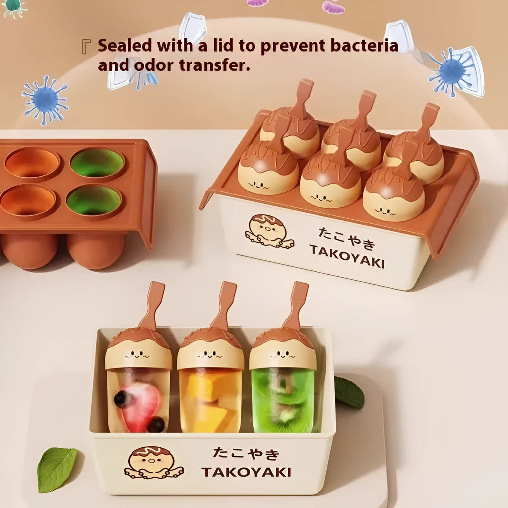 Plastic octopus balls ice cream mould with modern simplicity styling