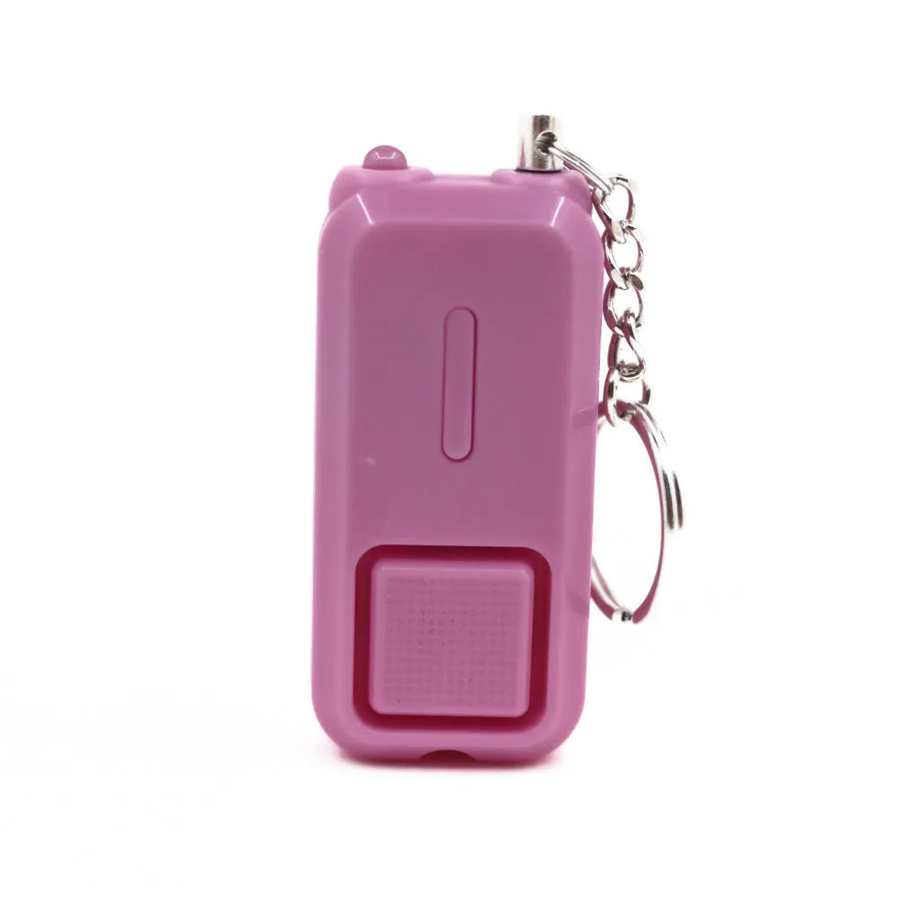 ZQ-202 personal safety alarm in pink, black, white, yellow or green colours, compact anti-pervert device for runners
