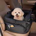 Green waterproof dog car nest with removable cover on a car seat, dimensions 55cm by 50cm
