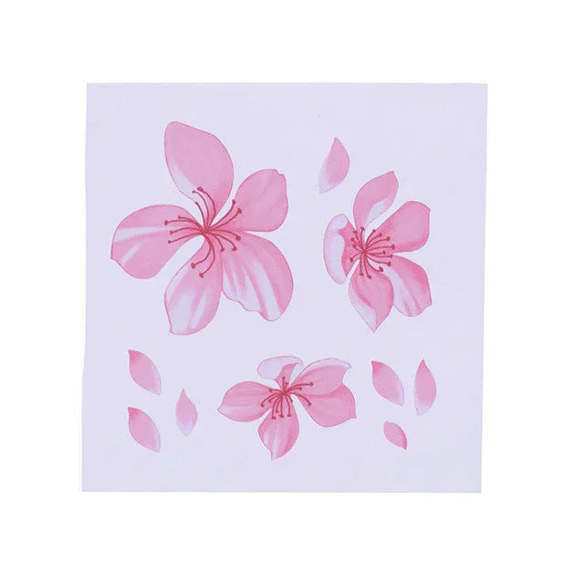 Cherry blossom pattern car sticker on vehicle window in two size options
