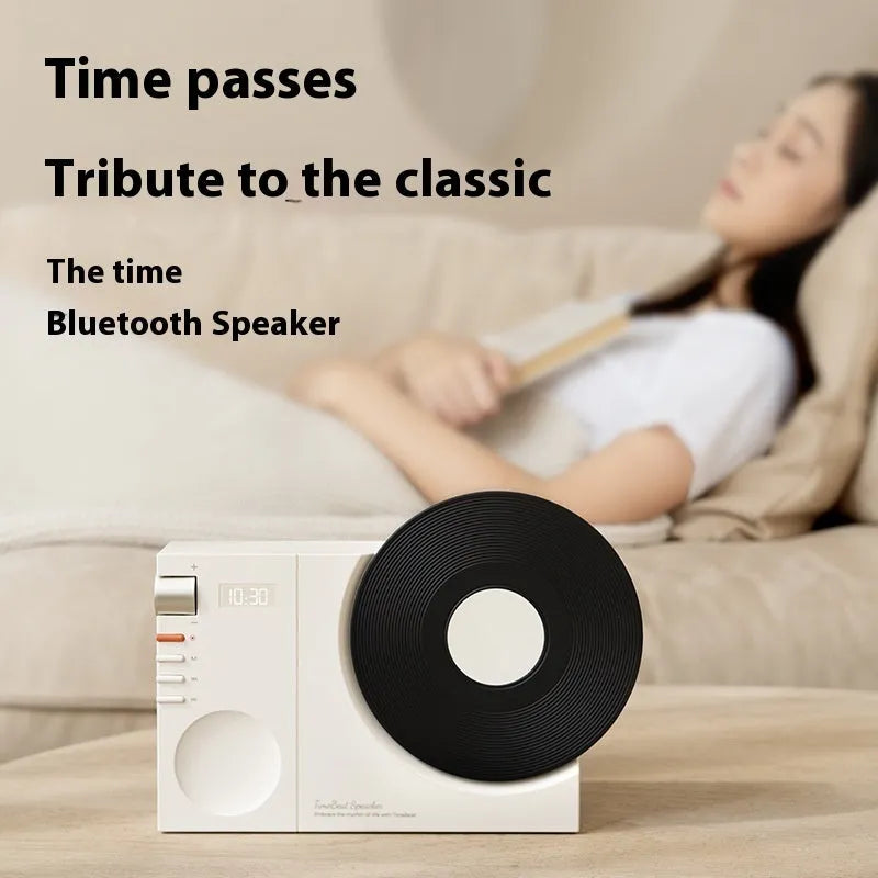 Mini Bluetooth speaker in Obsidian Black, Ivory White, Coral Pink or Plum Green colours with optional gift packaging