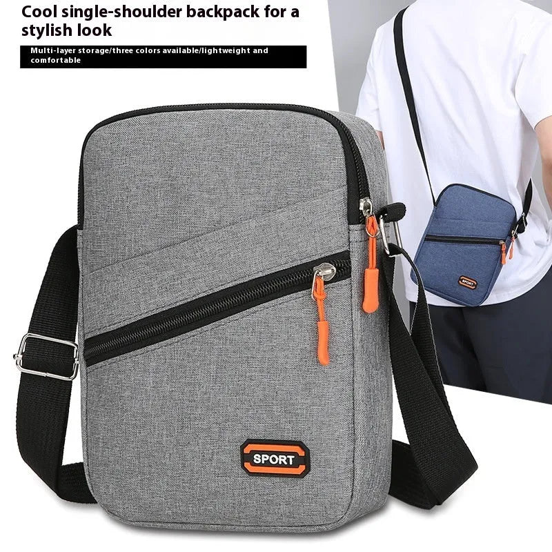Ultra light Oxford cloth commuter bag in black, navy blue and silver grey colours