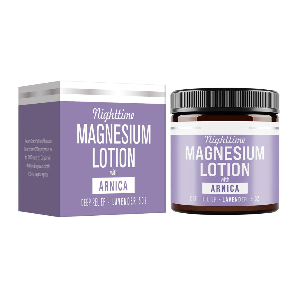 Magnesium body butter cream in 150ml jar measuring 7.1cm diameter