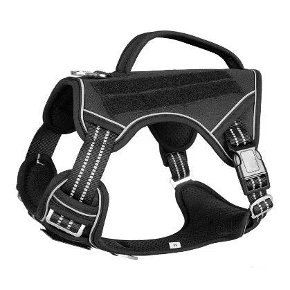 Tactical Oxford cloth chest strap for search and rescue patrol working dogs in camouflage colours