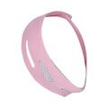 Pink and black elastic V face bandage facial care tool with adjustable support