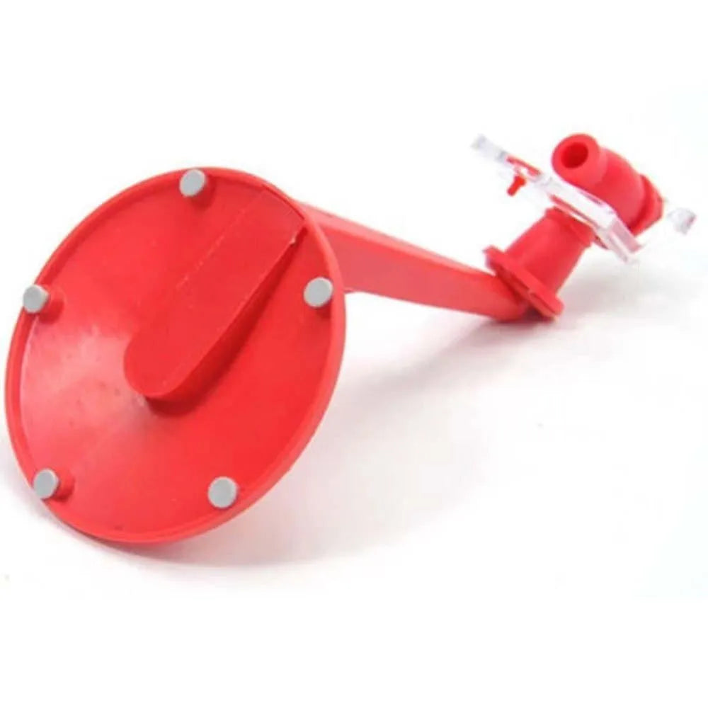 Red Magic Tap soda dispenser attached to 2-litre bottle with push-in mechanism for drink serving