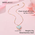 Gold-plated stainless steel necklace with fruit pendant on adjustable chain