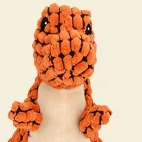 Durable dog toy with sound measuring 35cm long for biting resistance and boredom relief
