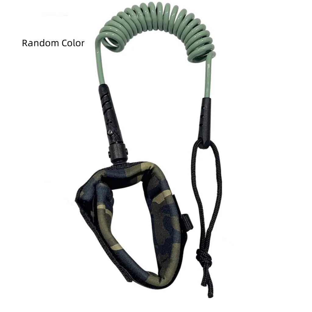 Surfboard hand holding rope made of elastic pulp material with 50kg maximum tension rating.