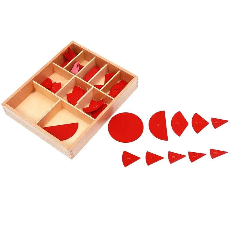 Wooden Montessori maths teaching aid for 1-10 and 11-20 decomposition and angle measurement