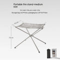 Silver stainless steel barbecue grill set with cooking net in medium and large size options