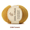 A single roll of hand-knitting wool thread in one of 30 colours, suitable for size 10 needles.