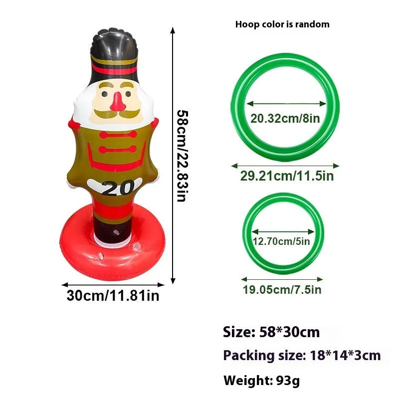 Inflatable octopus ferrule throwing toy in multiple Halloween colour variations
