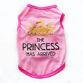 Lightweight cotton summer vest for a dog shown in a choice of six colours including black, grey, blue, pink, and rose.