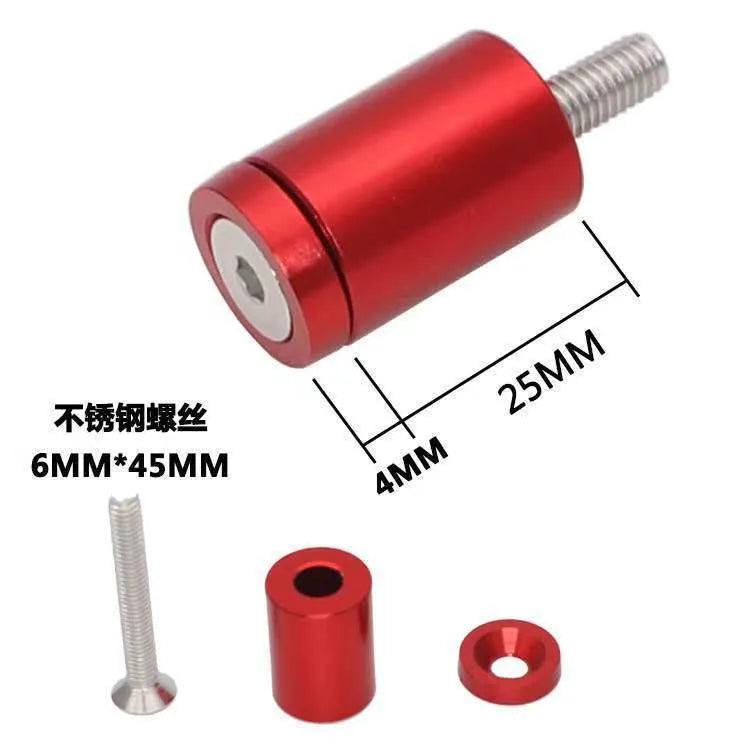 Aluminium machine cover pad height sheet kit with screws, nuts, and washers in red, blue, and black colours.