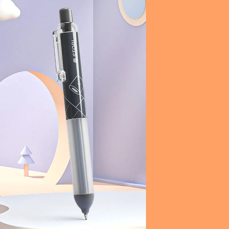 0.5mm automatic pencil with cloud grip design showing black and white colour options