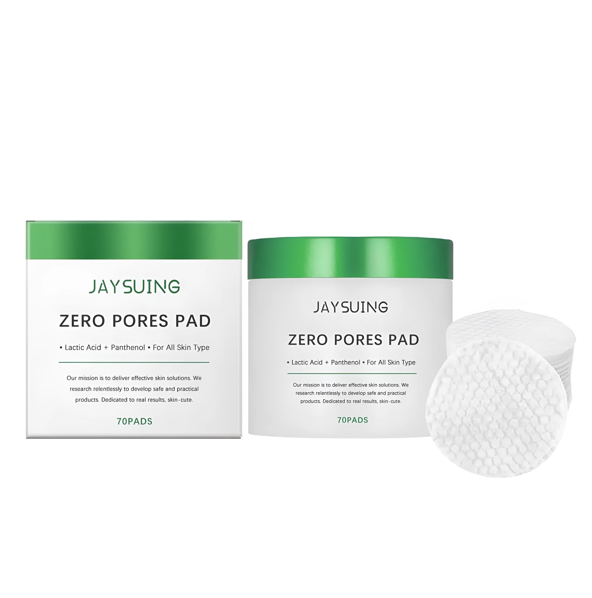 Pack of 70 individual cleansing and moisturising facial pads for daily skincare routines