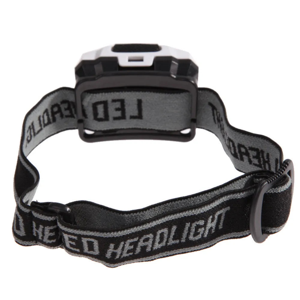 Cat Eye 2 generation waterproof head torch in black, orange, purple, or white with white and red LEDs.