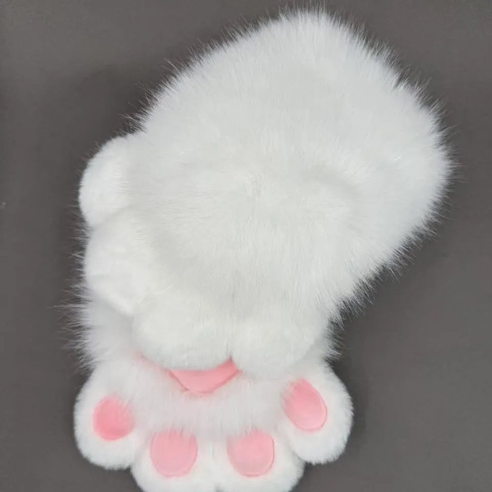 Colourful animal claw cosplay gloves in nylon fabric with various pad colour options