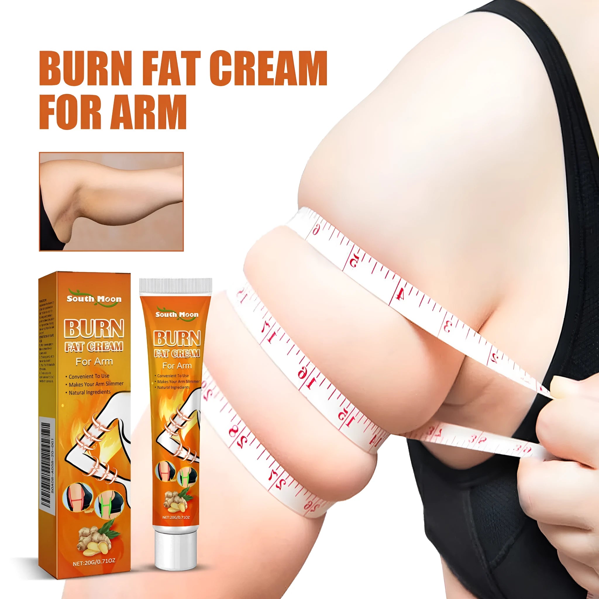 20g body care cream tube for firming massage with natural botanical ingredients