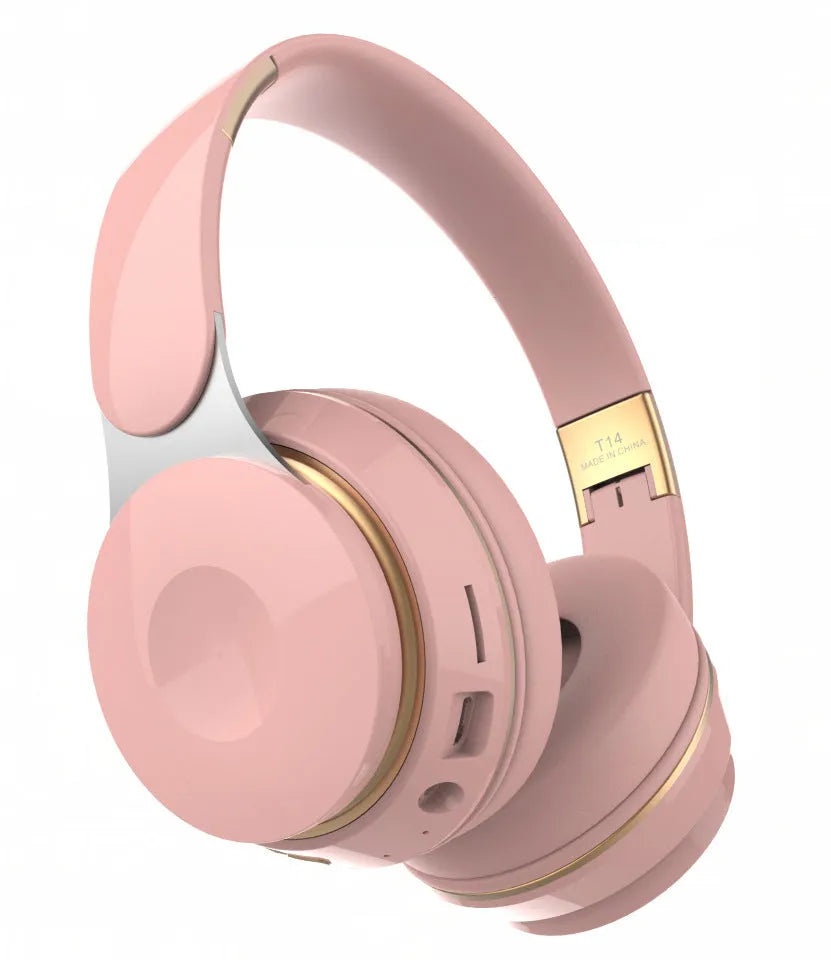 Foldable Bluetooth wireless headset in multiple colours for running and mobile phone use