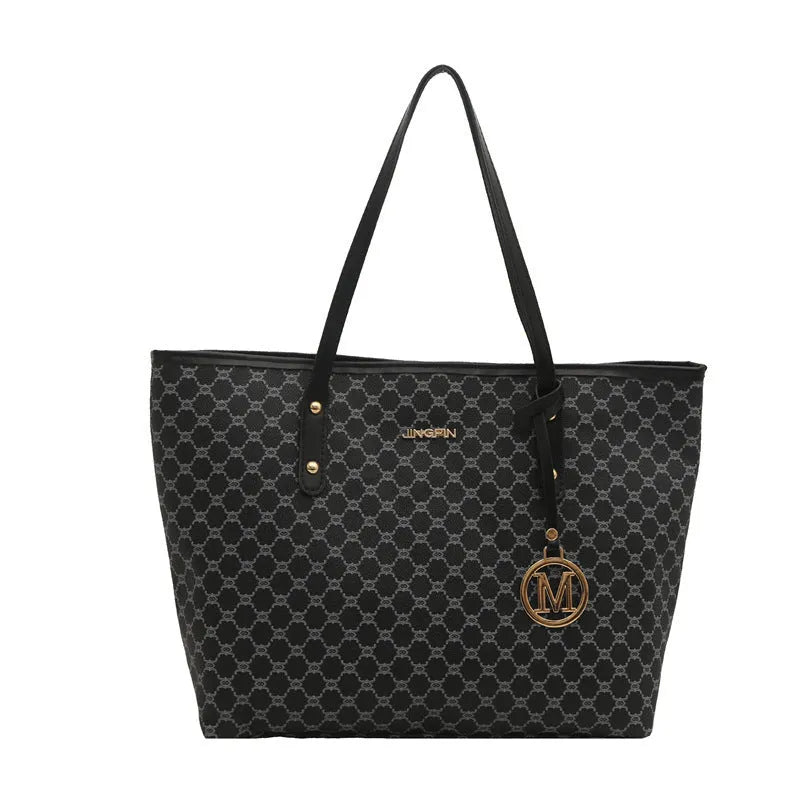 Western style shoulder bag in PU leather with sewing thread detail showing black colour option