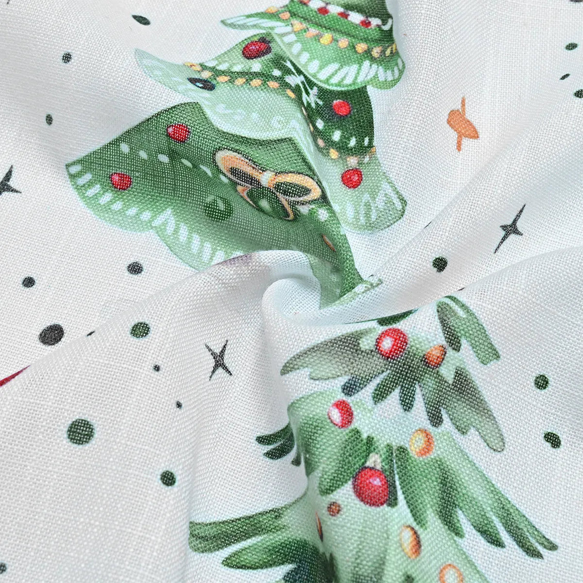 Christmas Forest pattern punching decoration shading curtain in modern simplicity style