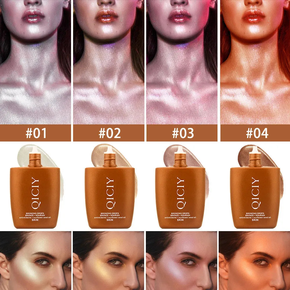 30ml face and body brightening contour liquid in four shade options No1 No2 No3 No4