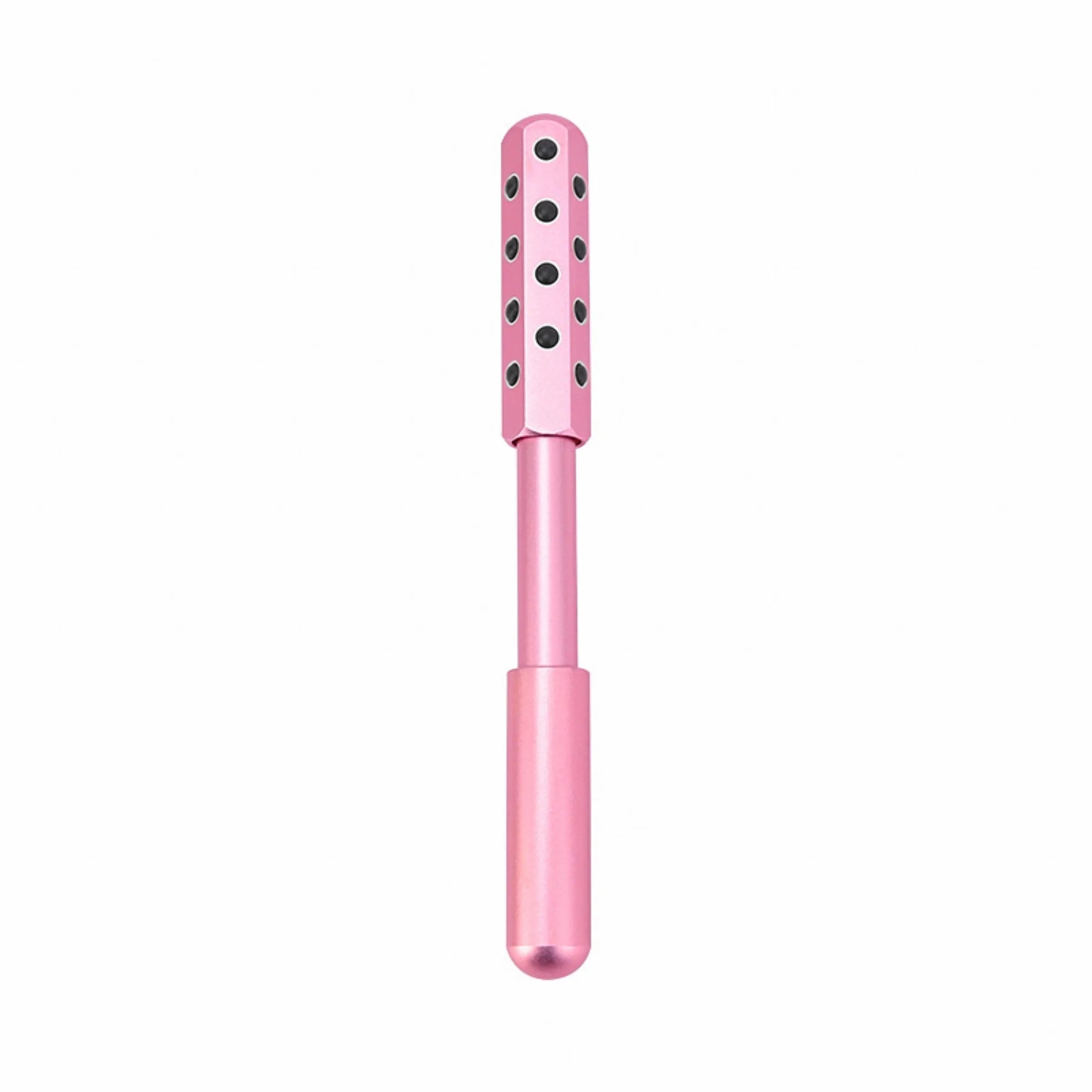Germanium particles roller beauty massage instrument in purple colour for facial and eye treatment