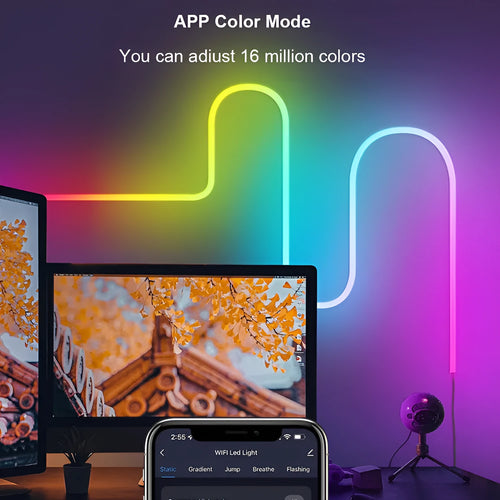 3-metre RGB LED neon light strip with remote control for Bluetooth music synchronisation