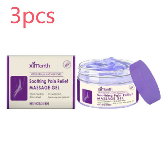 100g tube of body massage gel for joint, knee and elbow care with menthol and herbal extracts