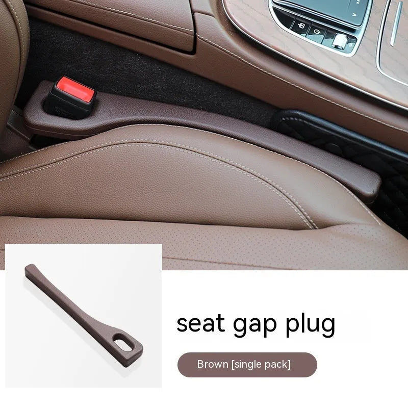 Polyurethane car seat gap strips in five colour options preventing items falling between seats