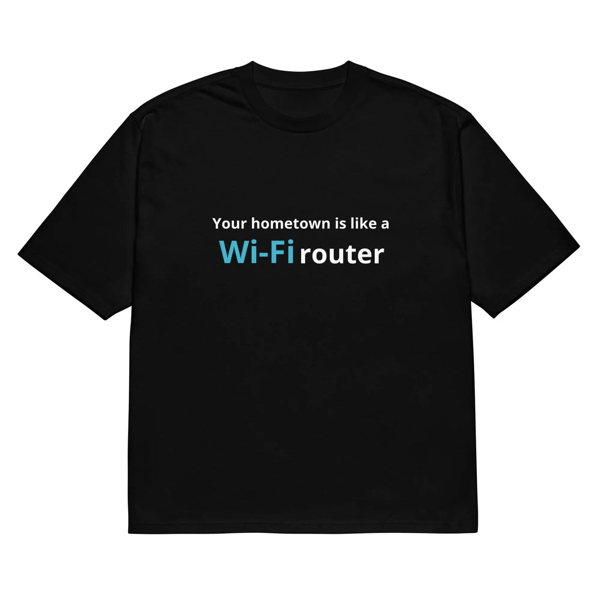 Black men's t-shirt with 3D printed cartoon pattern, loose fit short sleeve design